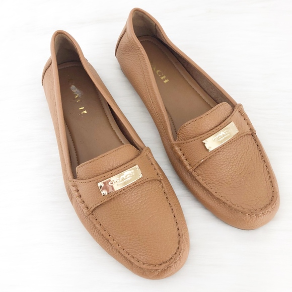 Coach Shoes - Coach Frederica Leather Loafer Flats Driving Shoes